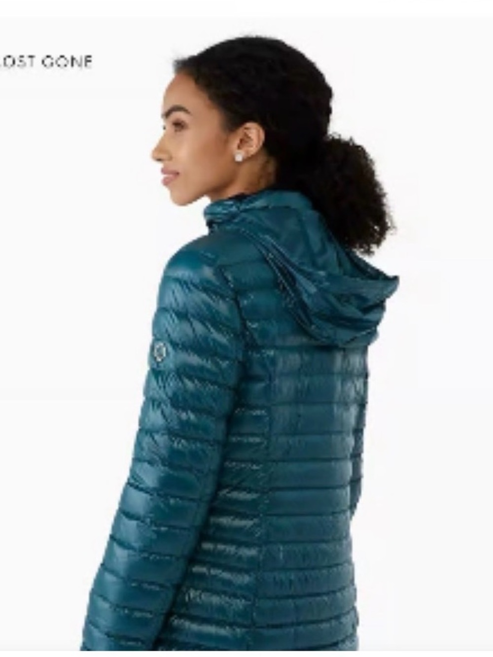 kate spade Teal Lightweight Quilted Packable hooded Puffer coat (XL) - Picture 2 of 16